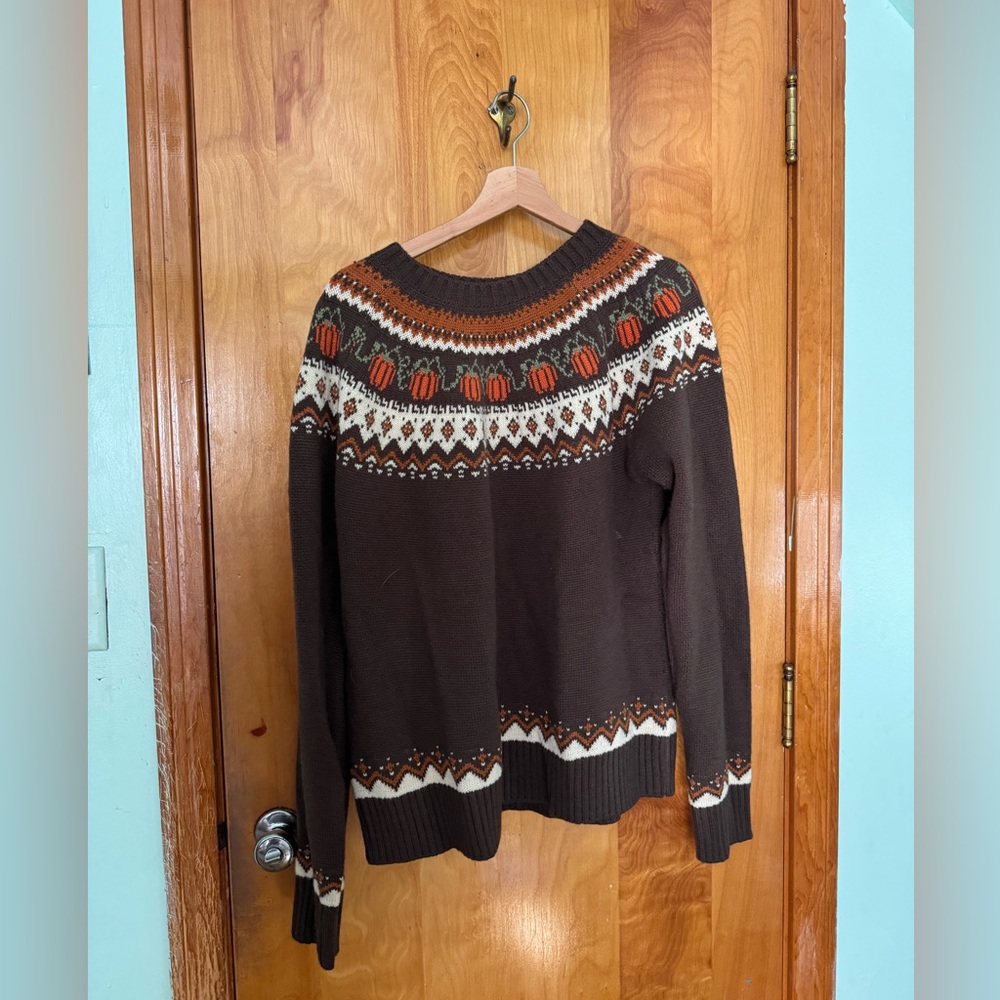 KJP Kiel James Patrick pumpkin sweater